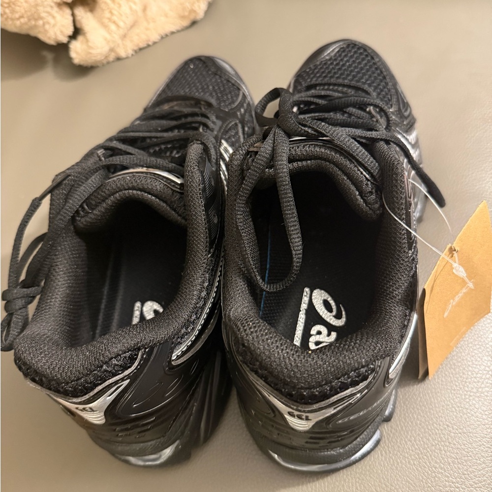 Asics Black and Silver Sneakers